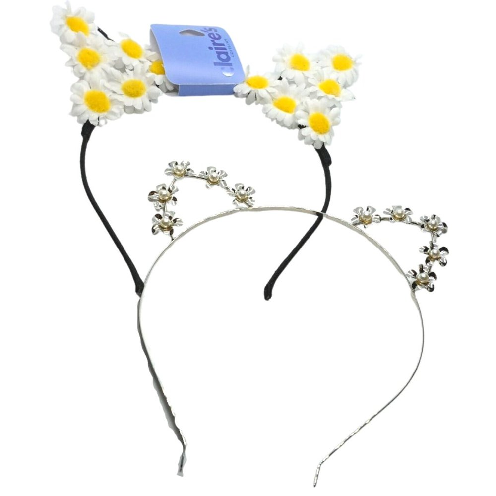 2 Headbands Sunflower Spring Easter Summer Flowers Hair Accessories